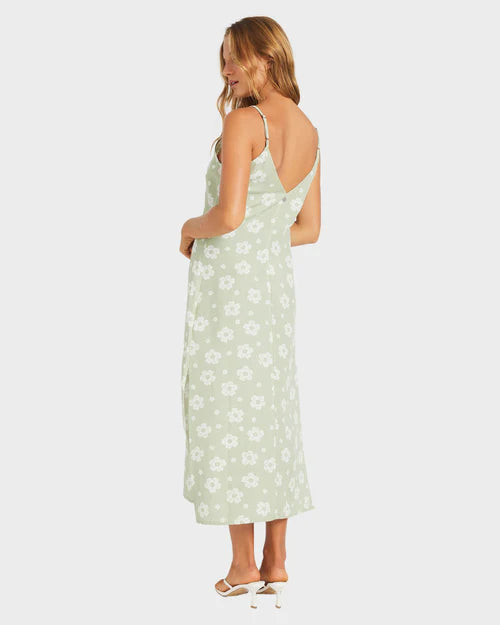 ROXY Blossom Slip Dress Sage