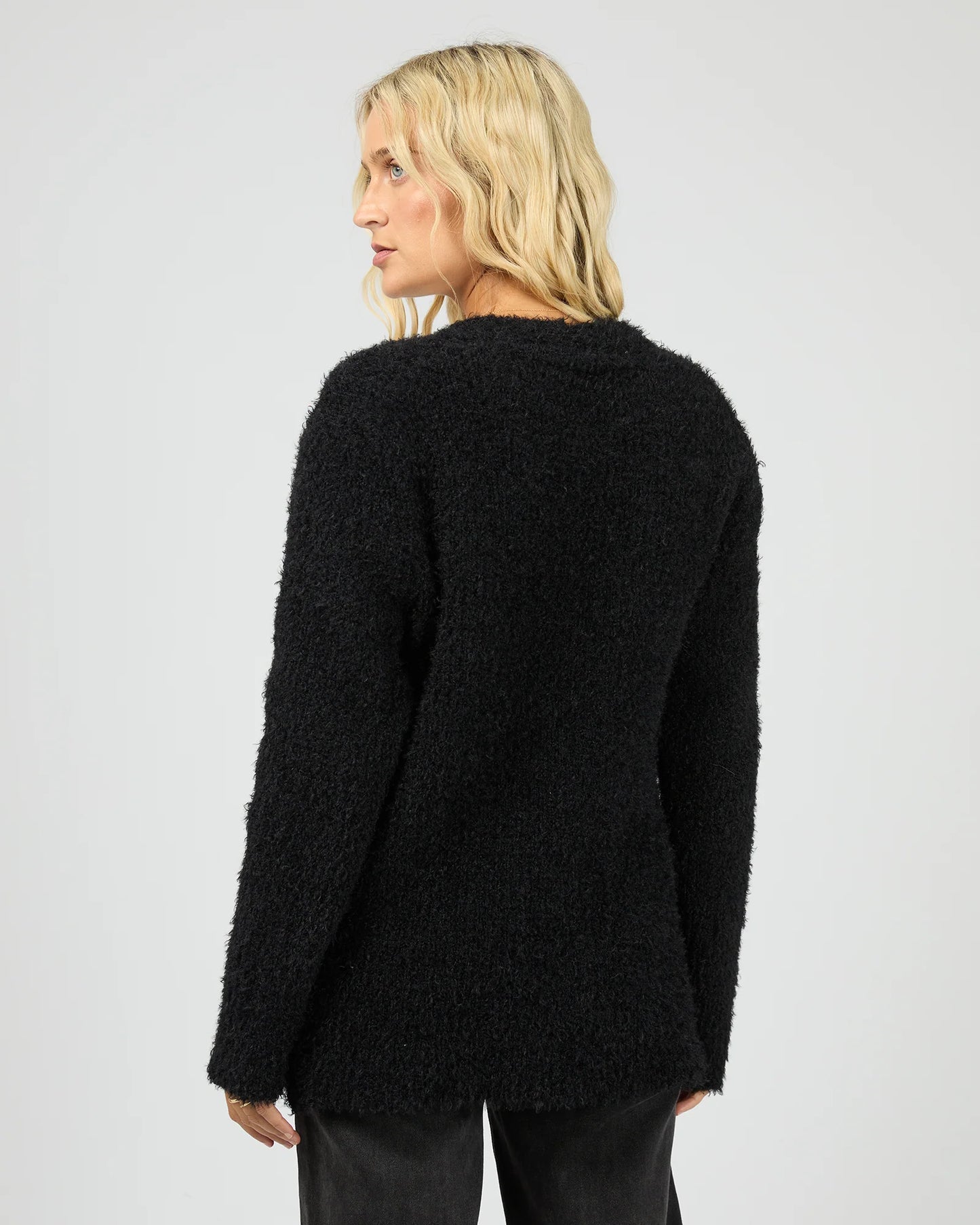 ALL ABOUT EVE Blume Oversized Cardigan Black