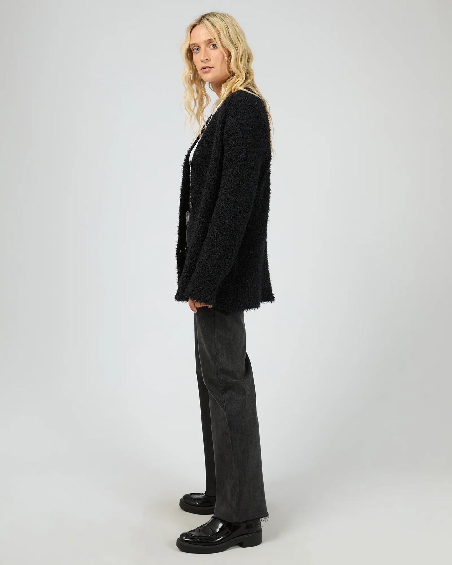 ALL ABOUT EVE Blume Oversized Cardigan Black