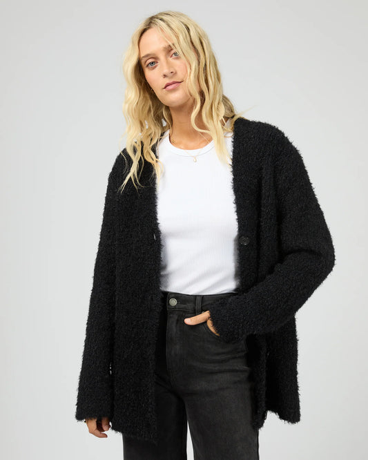 ALL ABOUT EVE Blume Oversized Cardigan Black