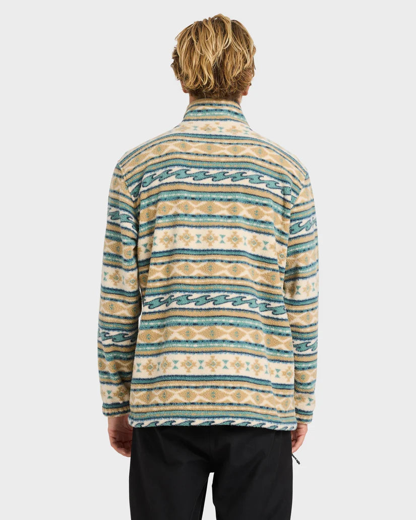 BILLABONG Boundary Mock Fleece Pullover Desert
