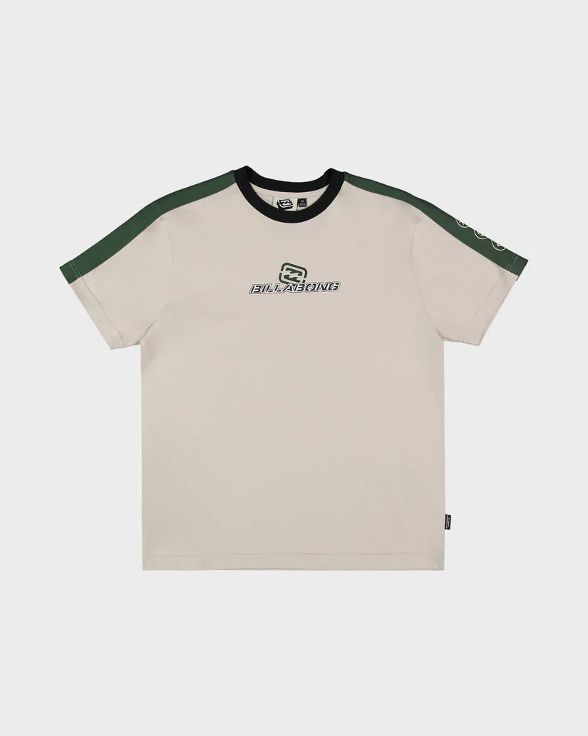 BILLABONG Boys Spec 73 Iconic Tee Silver 8-14 years