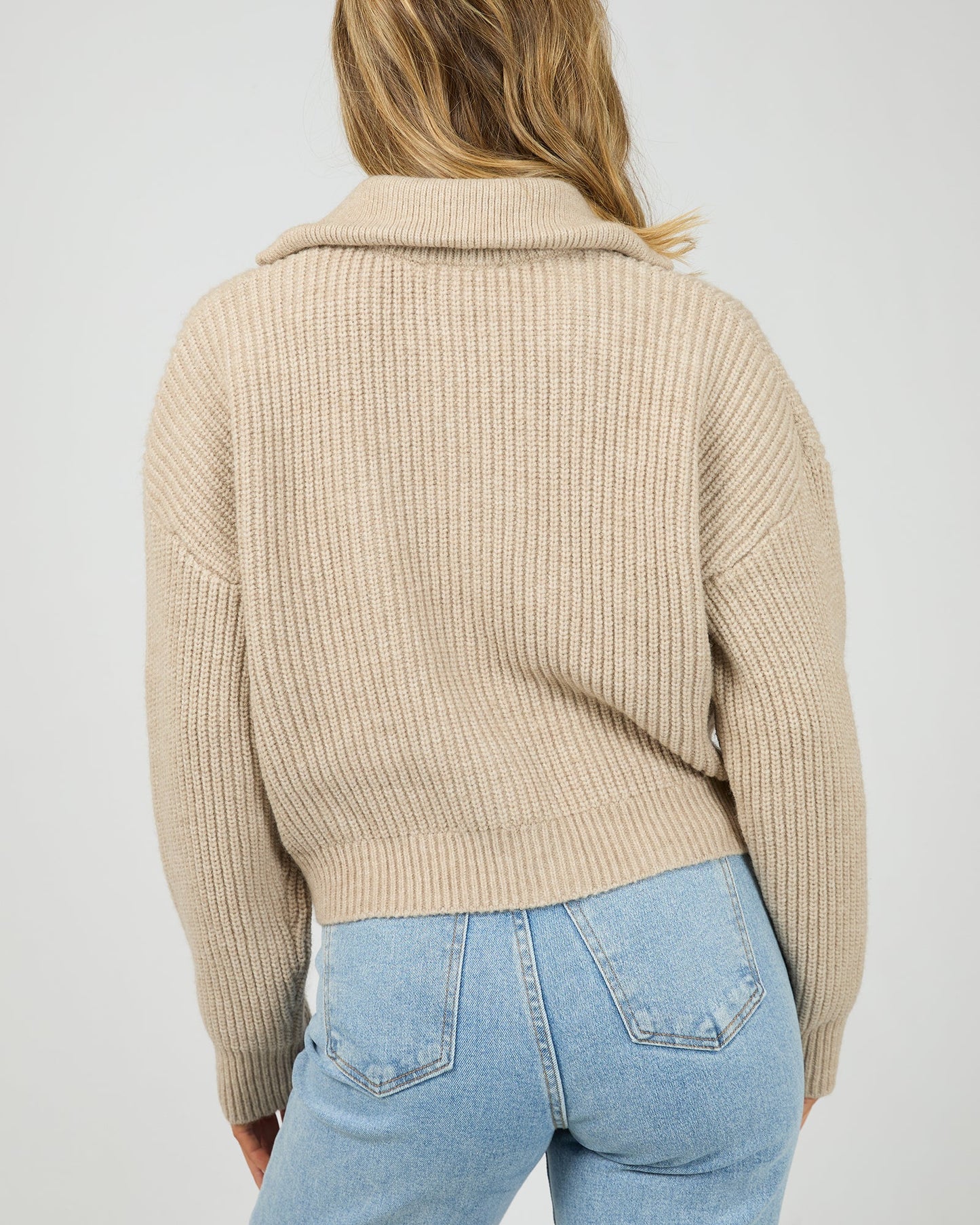 ALL ABOUT EVE Bridie Knit Zip Through Cardigan