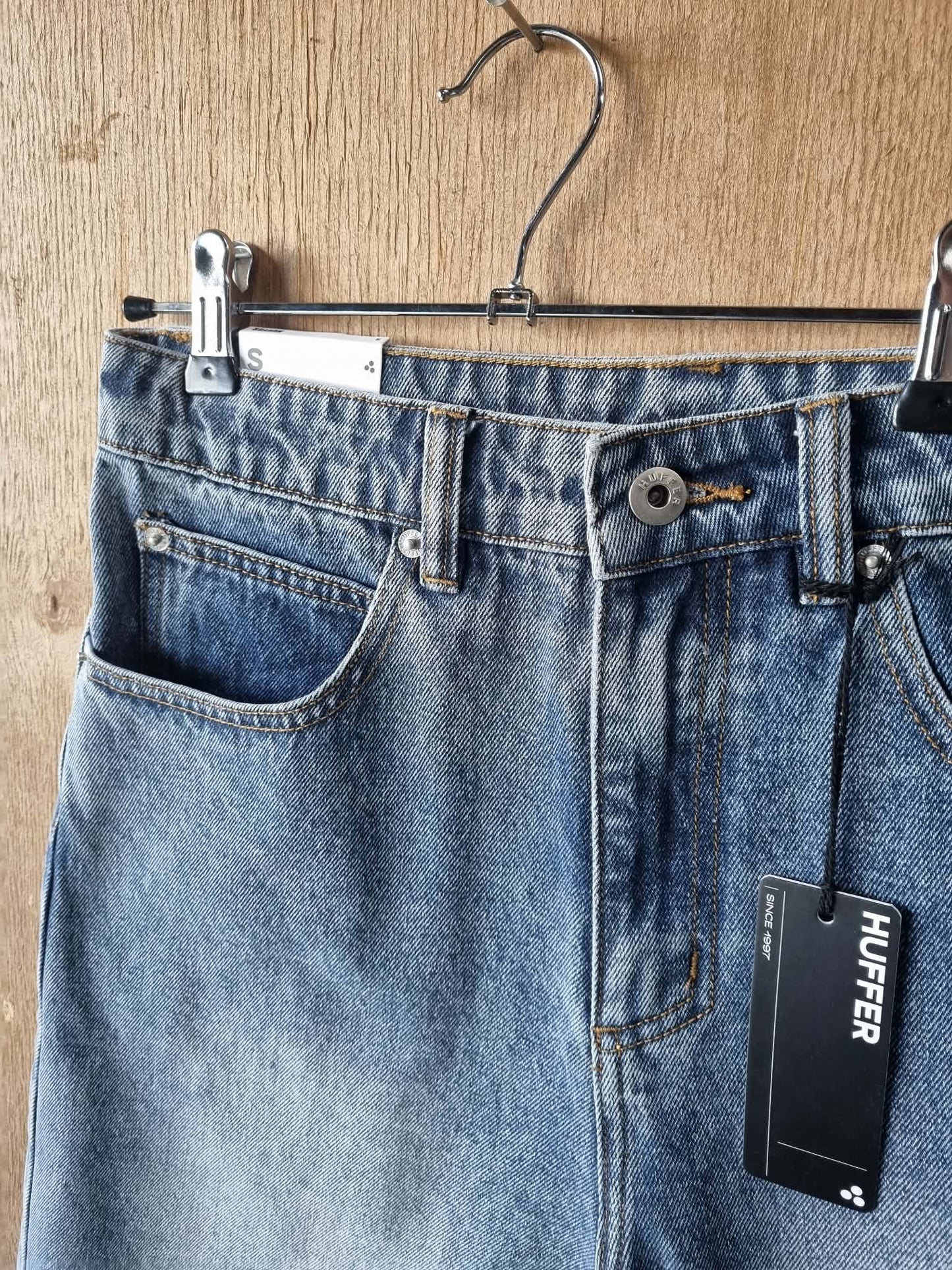 HUFFER X-Tra Baggy Denim Short Stable Wash