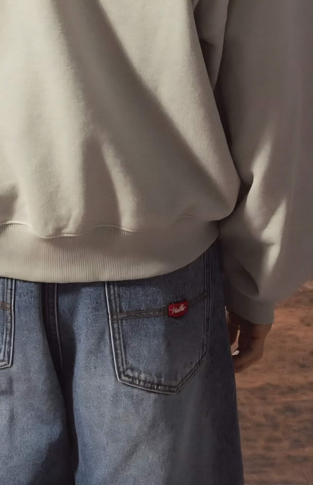 HUFFER X-Tra Baggy Denim Short Stable Wash
