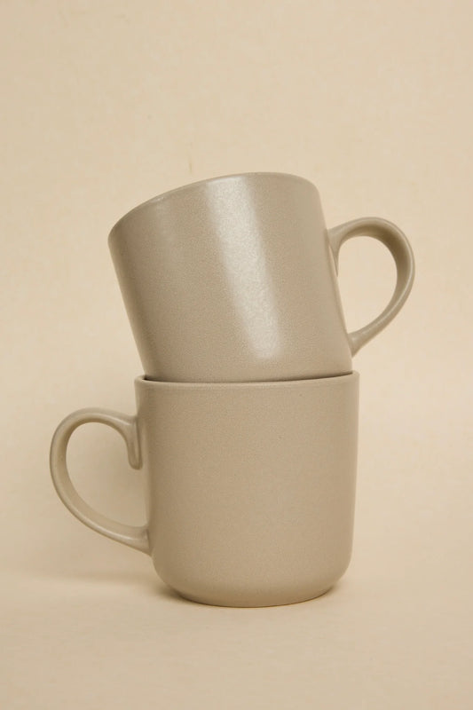 WILLOW + MAE Caffeine Fix Stone Speckle Pack of 2 Mugs