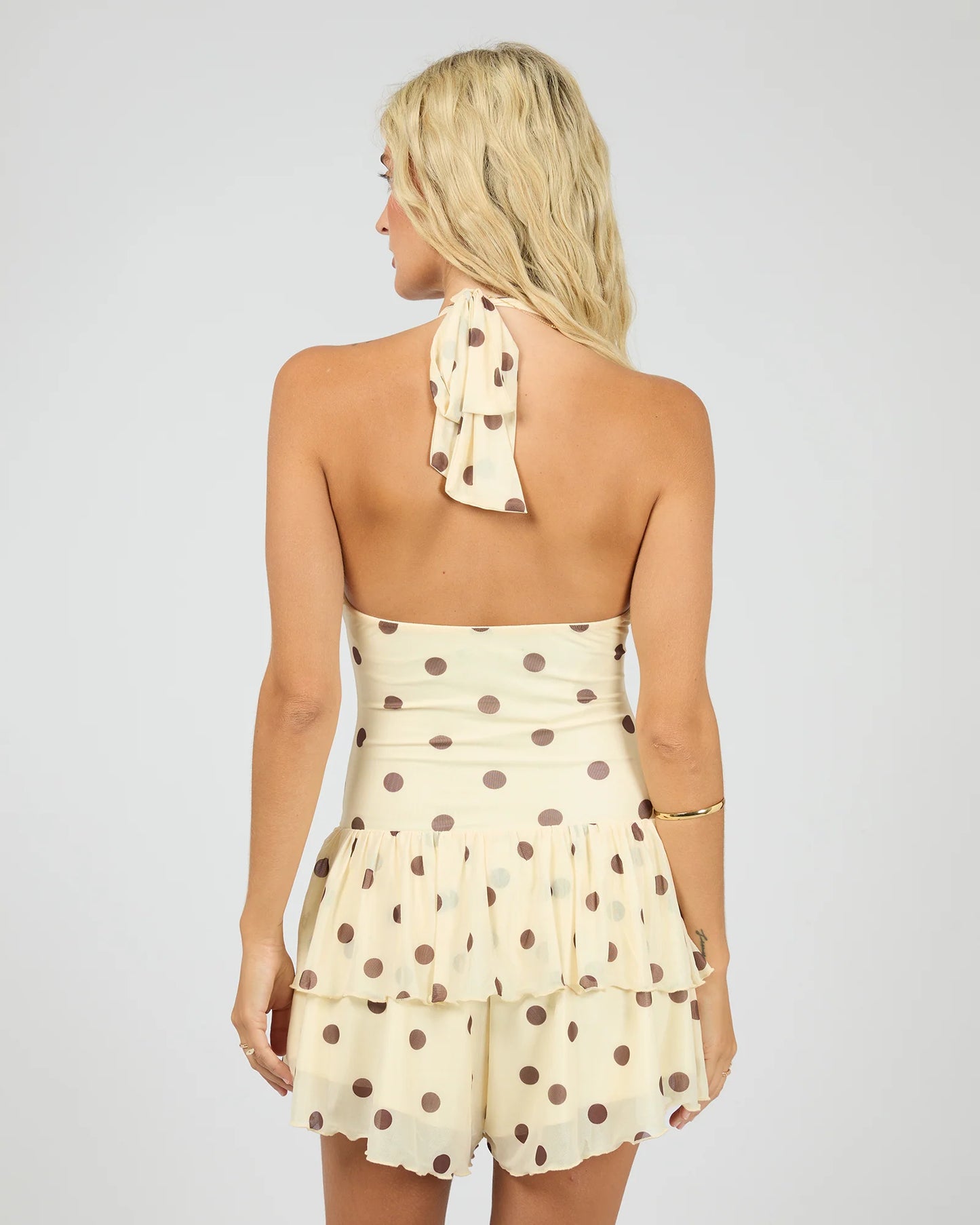 ALL ABOUT EVE Cali Mini Playsuit Butter Yellow