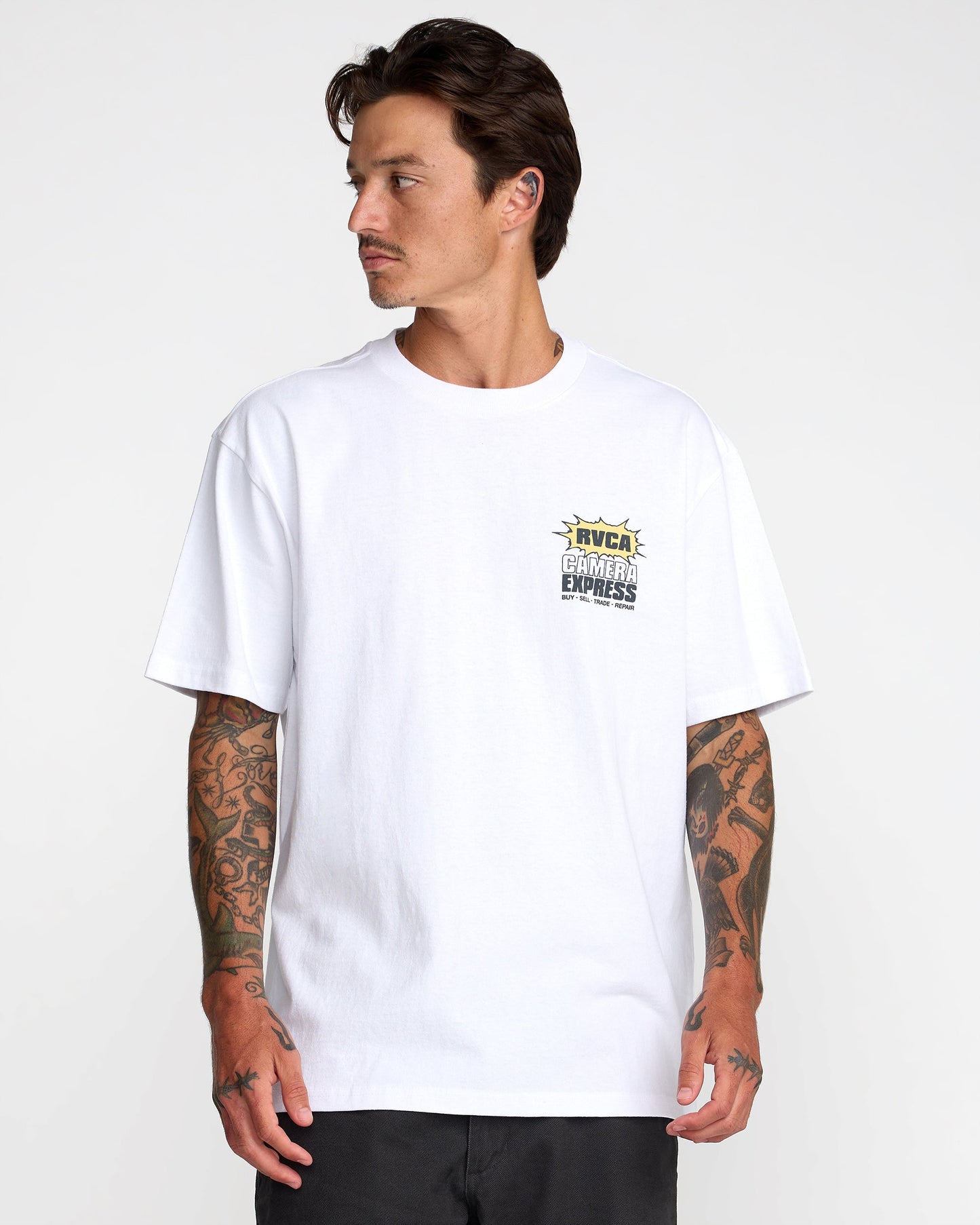 RVCA Camera Express Tee White