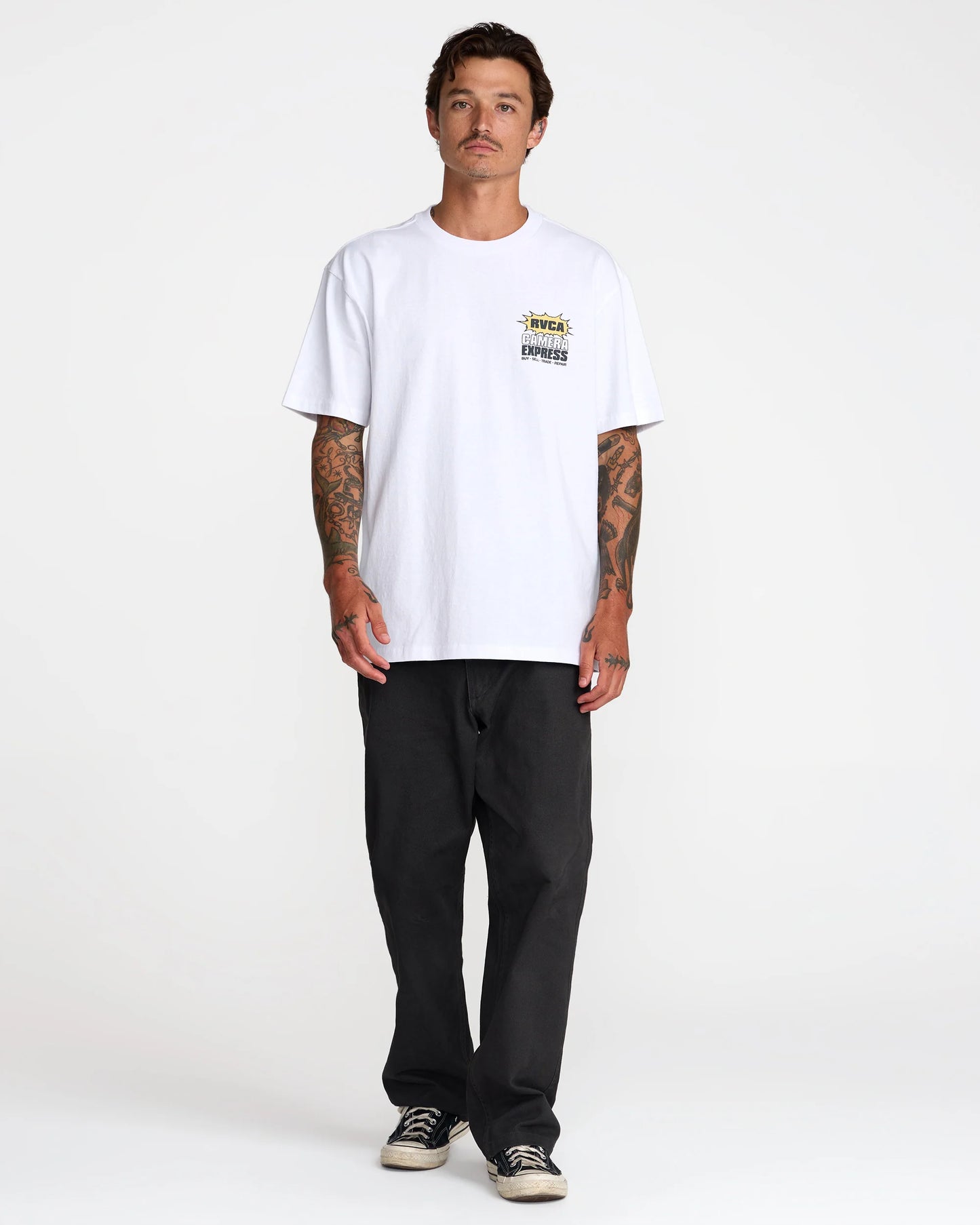 RVCA Camera Express Tee White