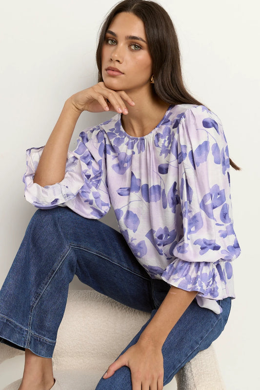 IVY + JACK Candid Top Ivory Blue
