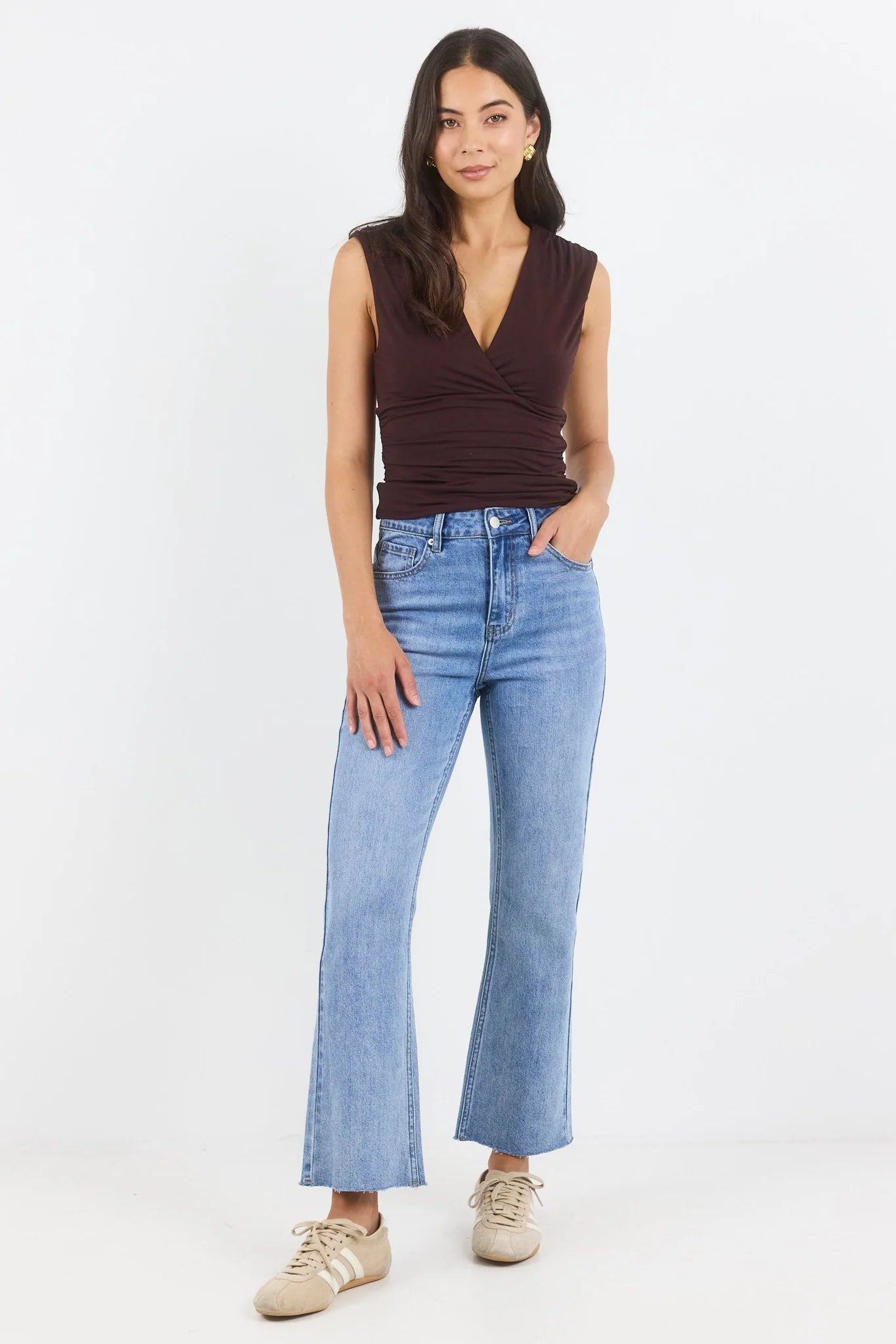 IVY + JACK Catalina 90s Kick Flare Crop Jean