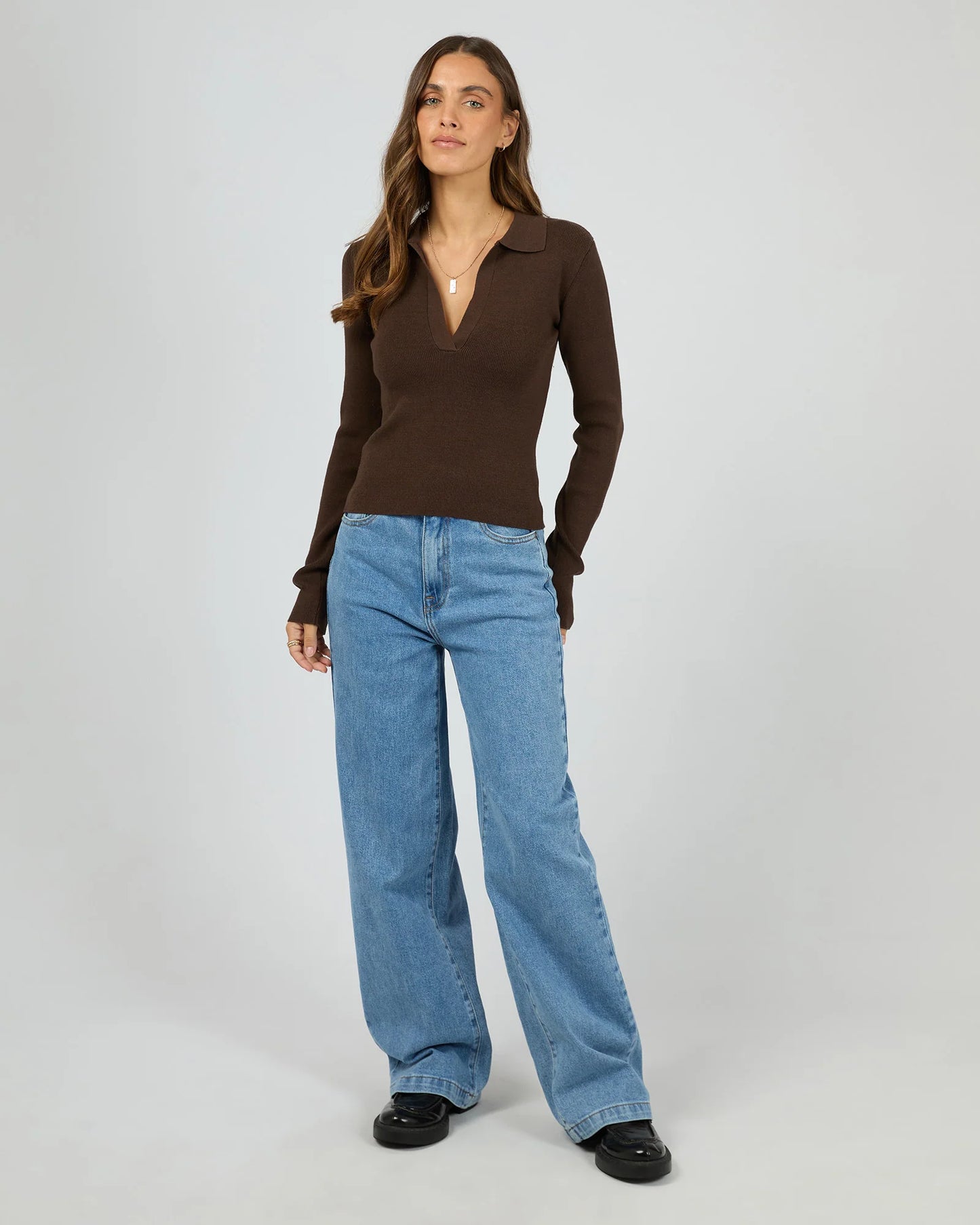 ALL ABOUT EVE Cecilia Knit Brown