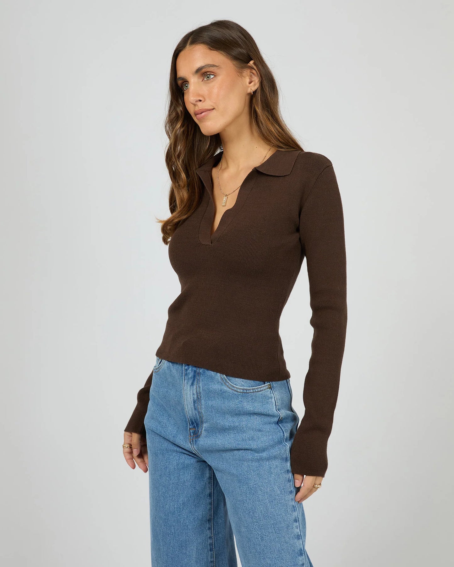 ALL ABOUT EVE Cecilia Knit Brown
