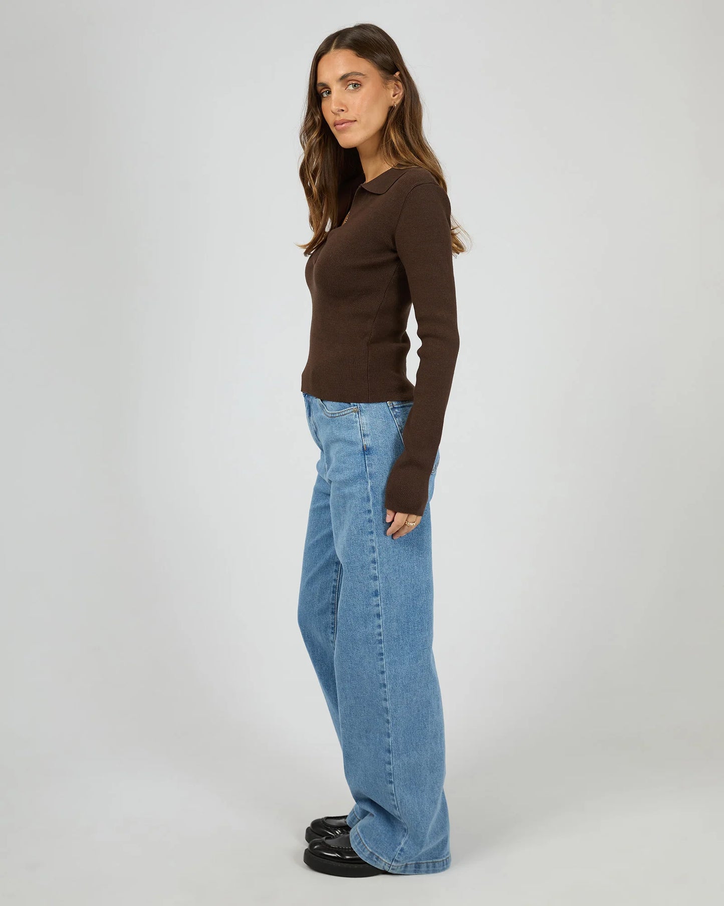ALL ABOUT EVE Cecilia Knit Brown