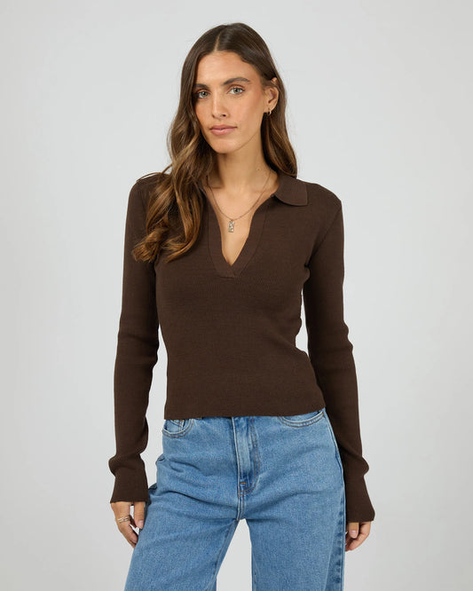ALL ABOUT EVE Cecilia Knit Brown