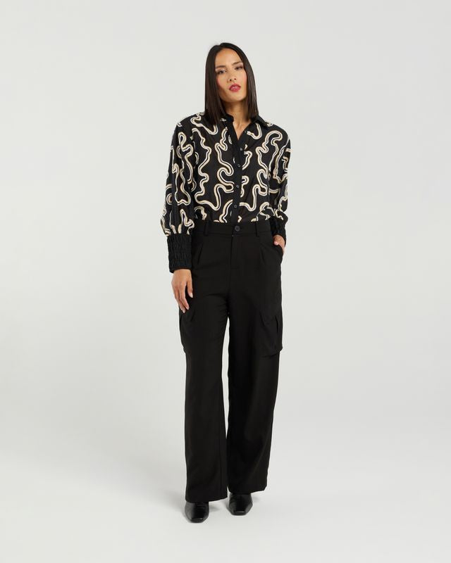 ET ALIA Cecilia Shirt Midnight Waves