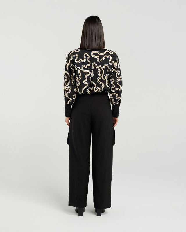 ET ALIA Cecilia Shirt Midnight Waves