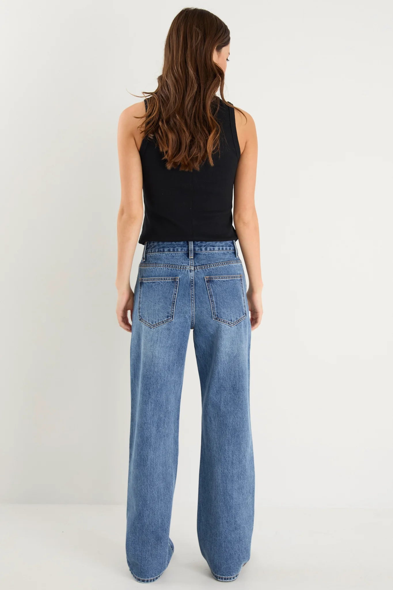 RE:UNION Cedar Mid Rise Jean Storm Blue