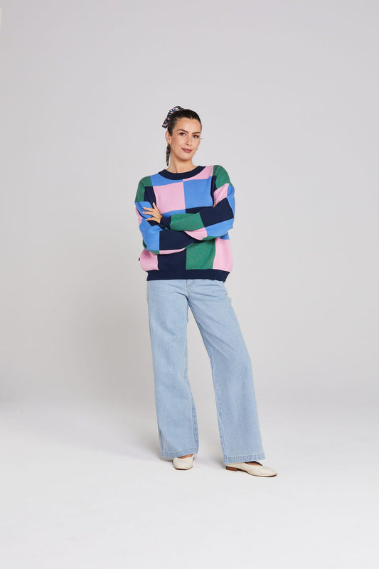 THING THING Checker Jumper Harmony Hues
