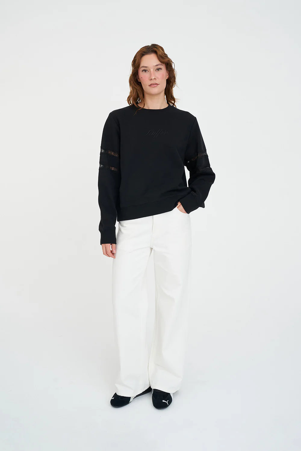 HUFFER Cherie Classic Crew Black