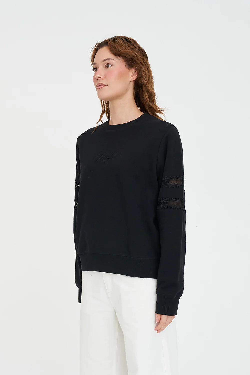 HUFFER Cherie Classic Crew Black