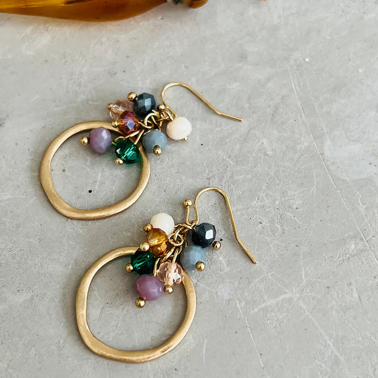 TWIGG JEWELLERY Circle Cluster Earrings