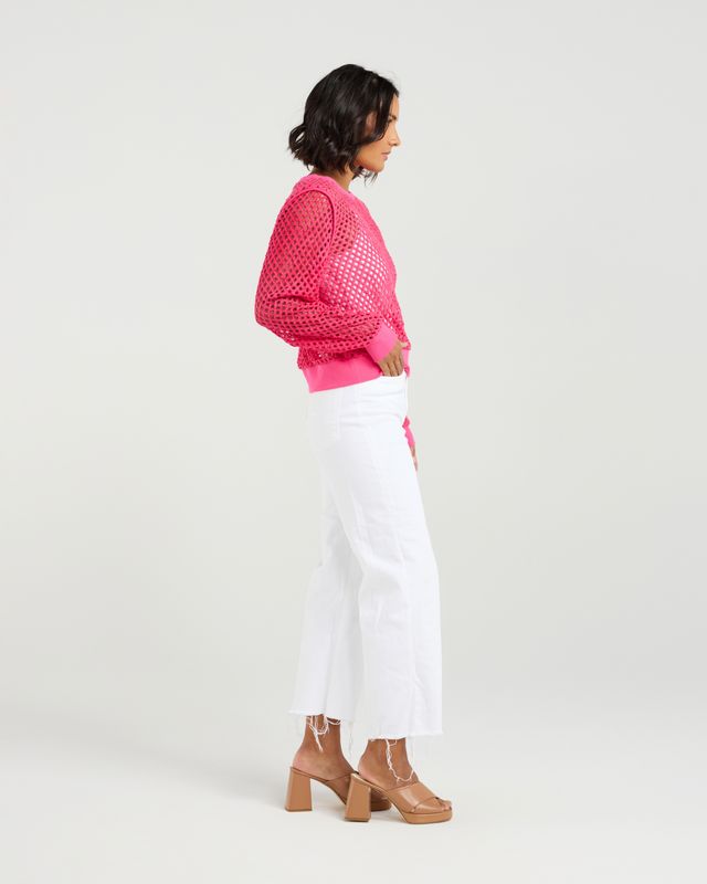 ET ALIA Cleo Knit Top Flamingo