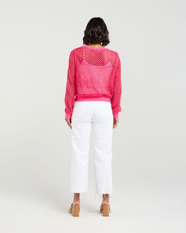 ET ALIA Cleo Knit Top Flamingo