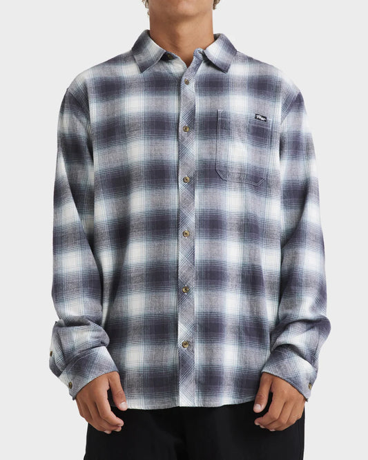 Billabong Coastline Flannel Shirt Blue Plaid