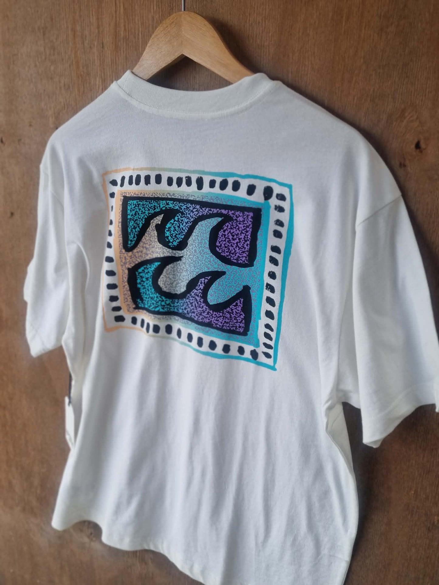 BILLABONG Crayon Wave Premium Short Sleeve Tee White