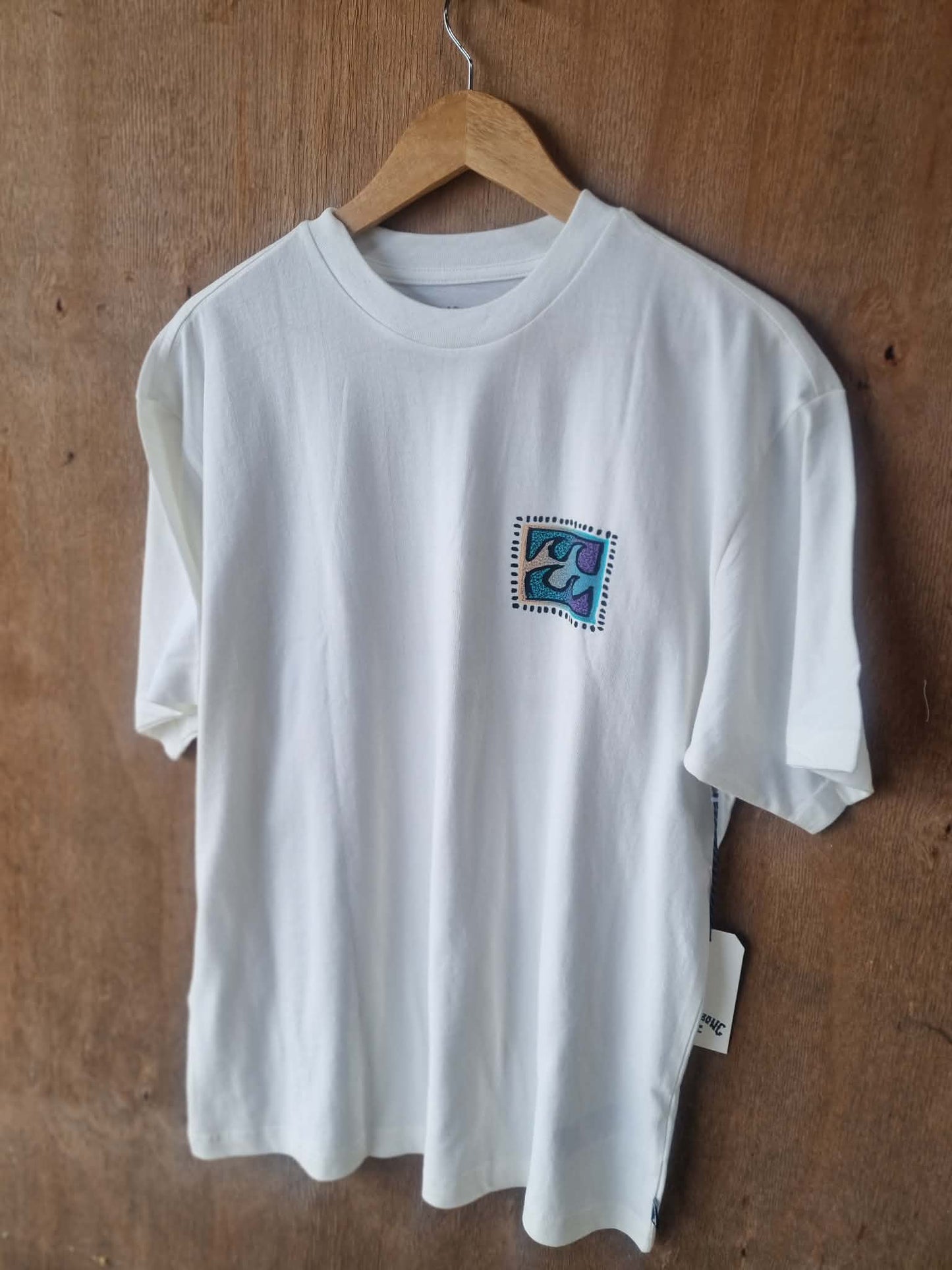 BILLABONG Crayon Wave Premium Short Sleeve Tee White