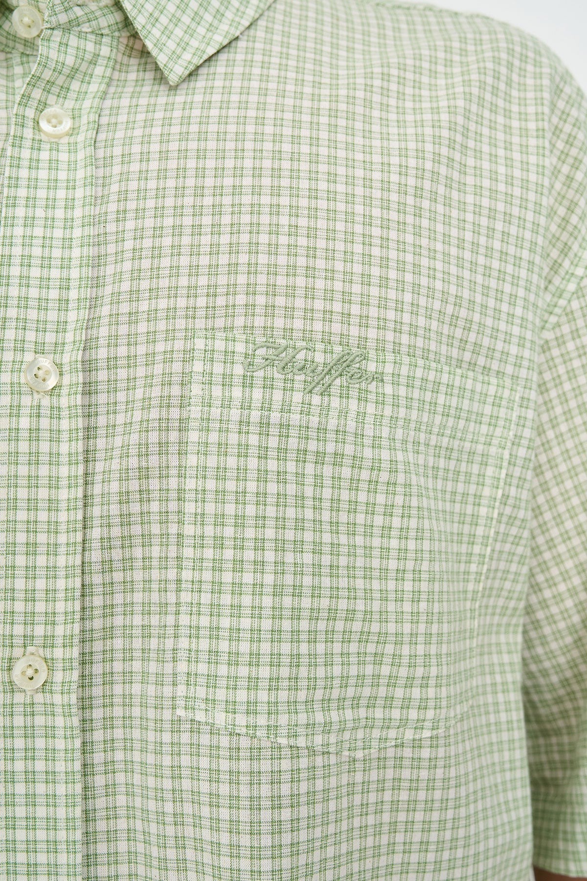 HUFFER Crosby Short Sleeve Shirt Matcha
