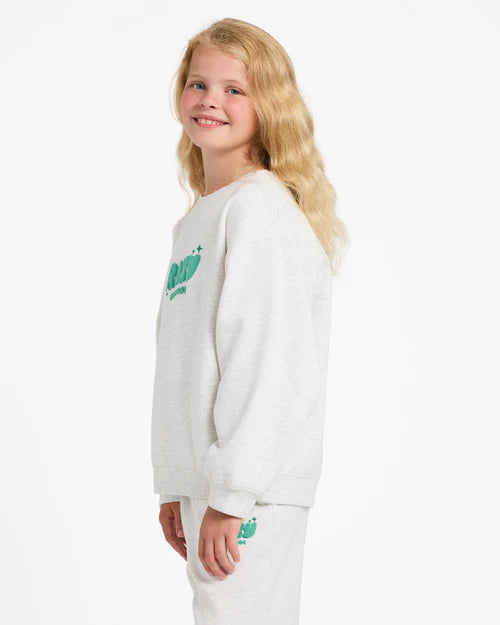 ROXY Girl  Cruiser Crew Ash Heather 8-12 years
