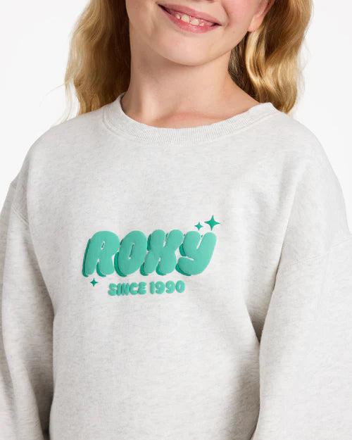 ROXY Girl  Cruiser Crew Ash Heather 8-12 years