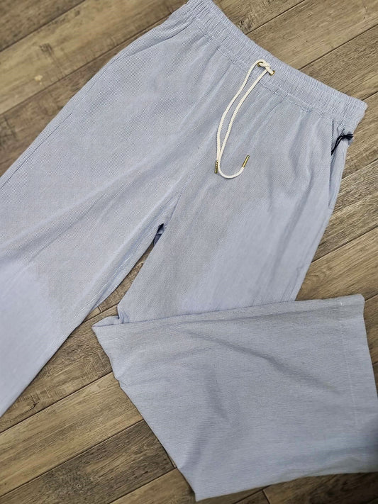 HUFFER Cruise Lounge Pant Bay Blue Stripe