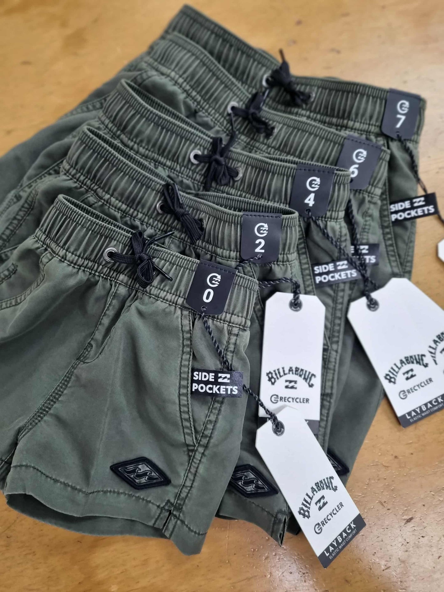 BILLABONG Groms All day overdye layback short 0-7 years