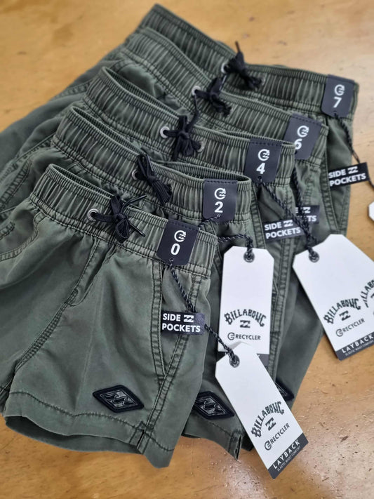 BILLABONG Groms All day overdye layback short 0-7 years
