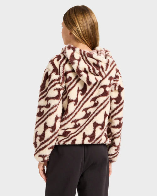 BILLABONG Girl Dark Wave Half Zip 8-14 years
