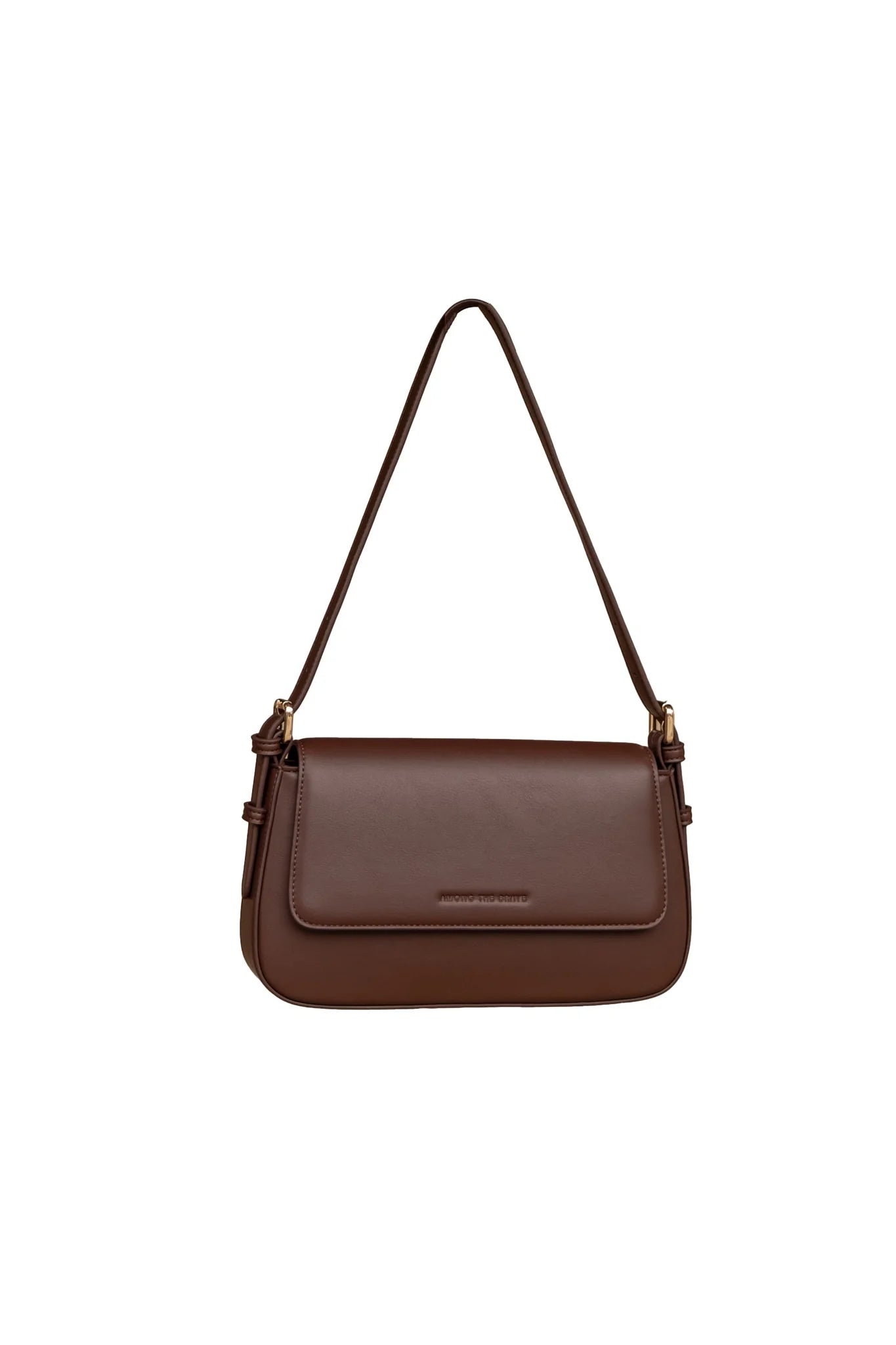 AMONG THE BRAVE Date Night Dark Coffee Pu Leather Shoulder Bag