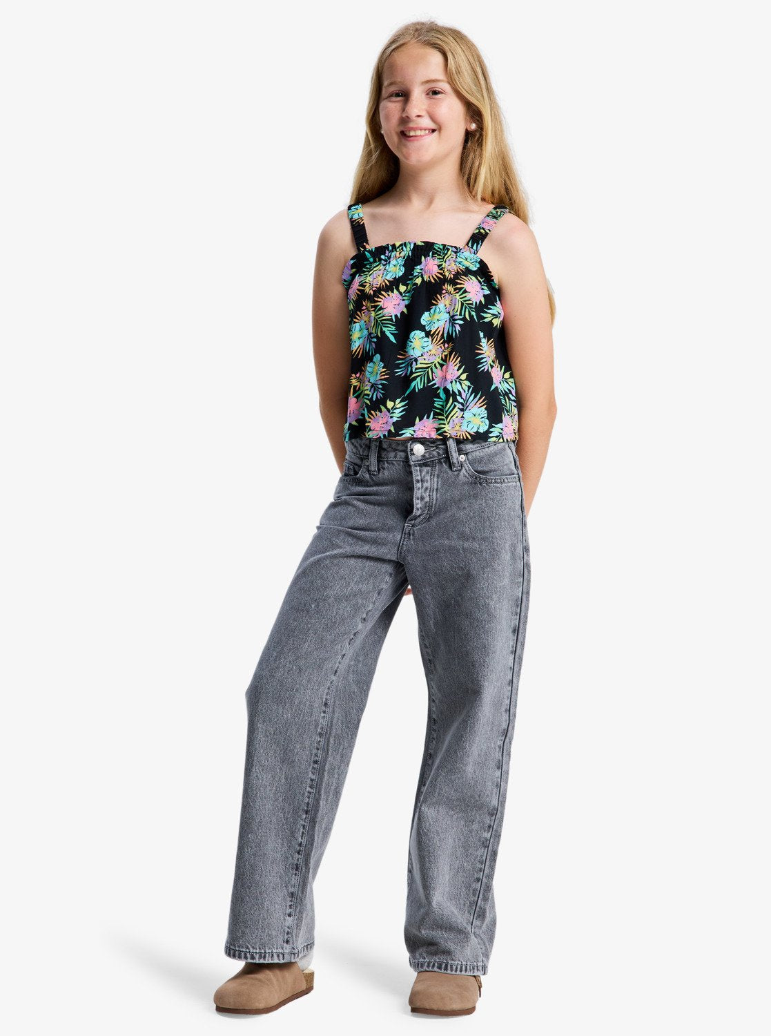 ROXY Girl Dawn Patrol Mid Lava Denim Pant 8-14 years