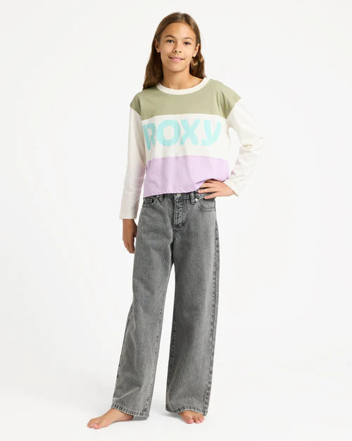 ROXY Girl Dawn Patrol Mid Lava Denim Pant 8-14 years