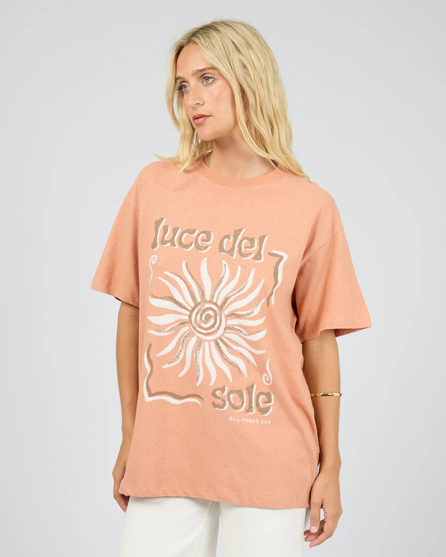 ALL ABOUT EVE De Sole Relaxed Tee Cinnamon