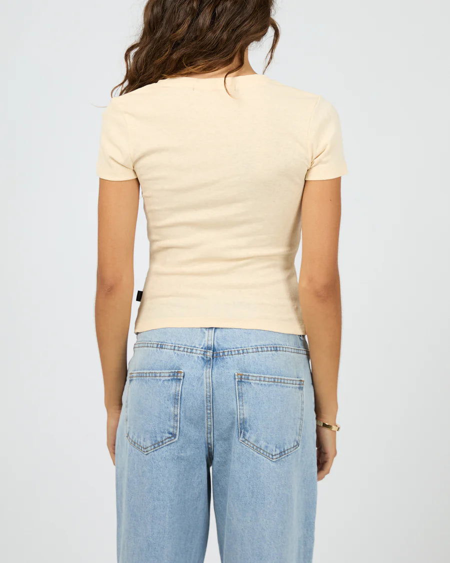 SILENT THEORY Denim Drive Tee Vanilla