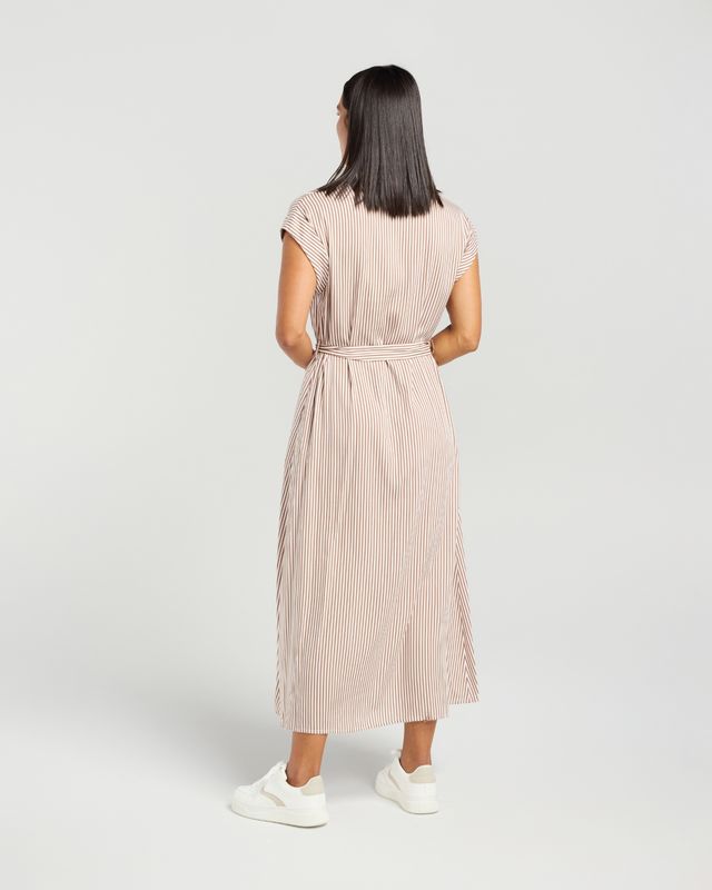 ET ALIA Denise Dress Latte Stripe