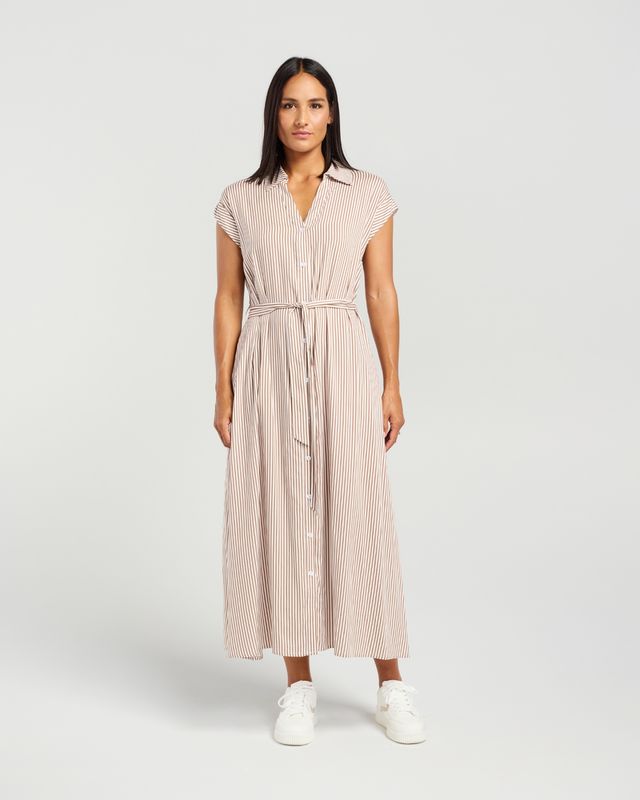 ET ALIA Denise Dress Latte Stripe