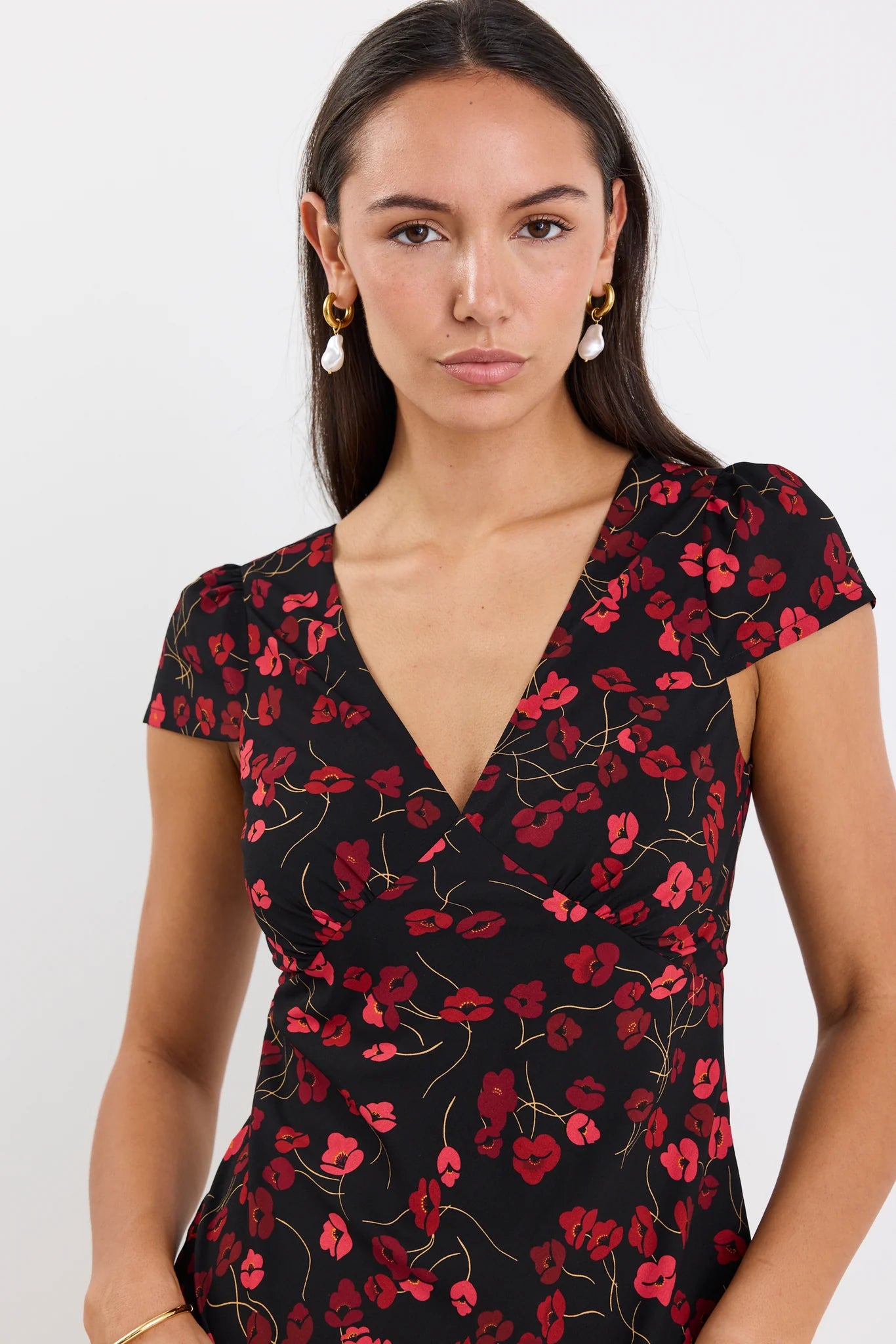 GEORGIA ZOE Derry Dress Poppy Print