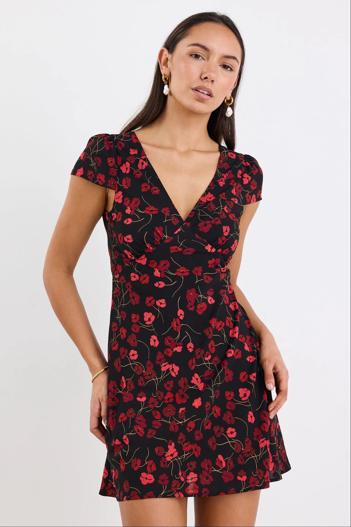 GEORGIA ZOE Derry Dress Poppy Print
