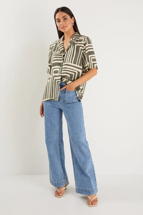 STORIES BE TOLD Dispatch Shirt Khaki Maze