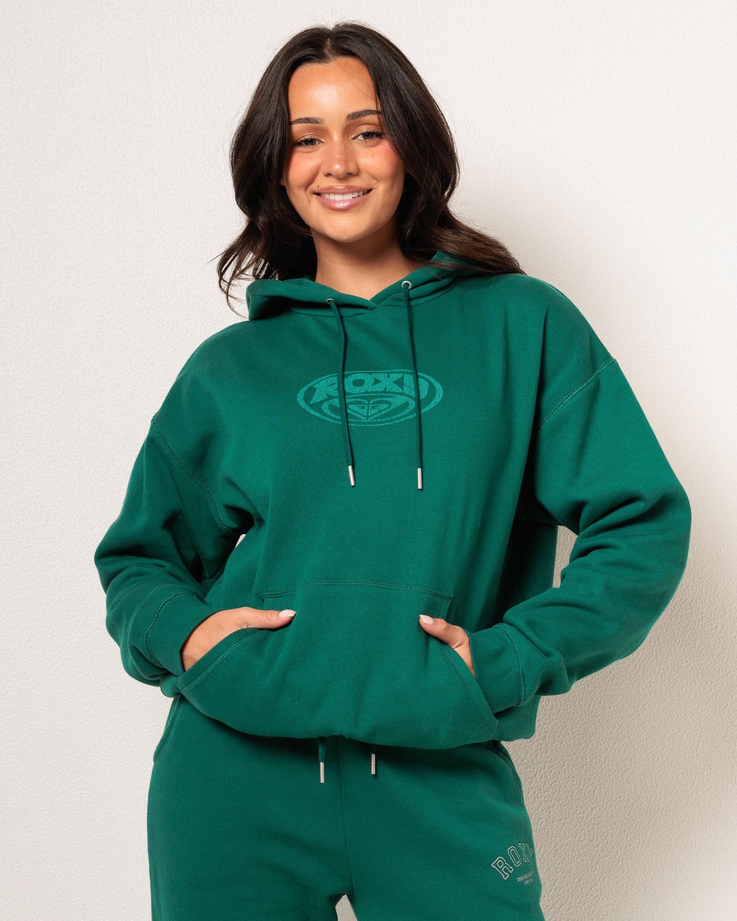 ROXY Dreamy Days Pullover Hoodie Green