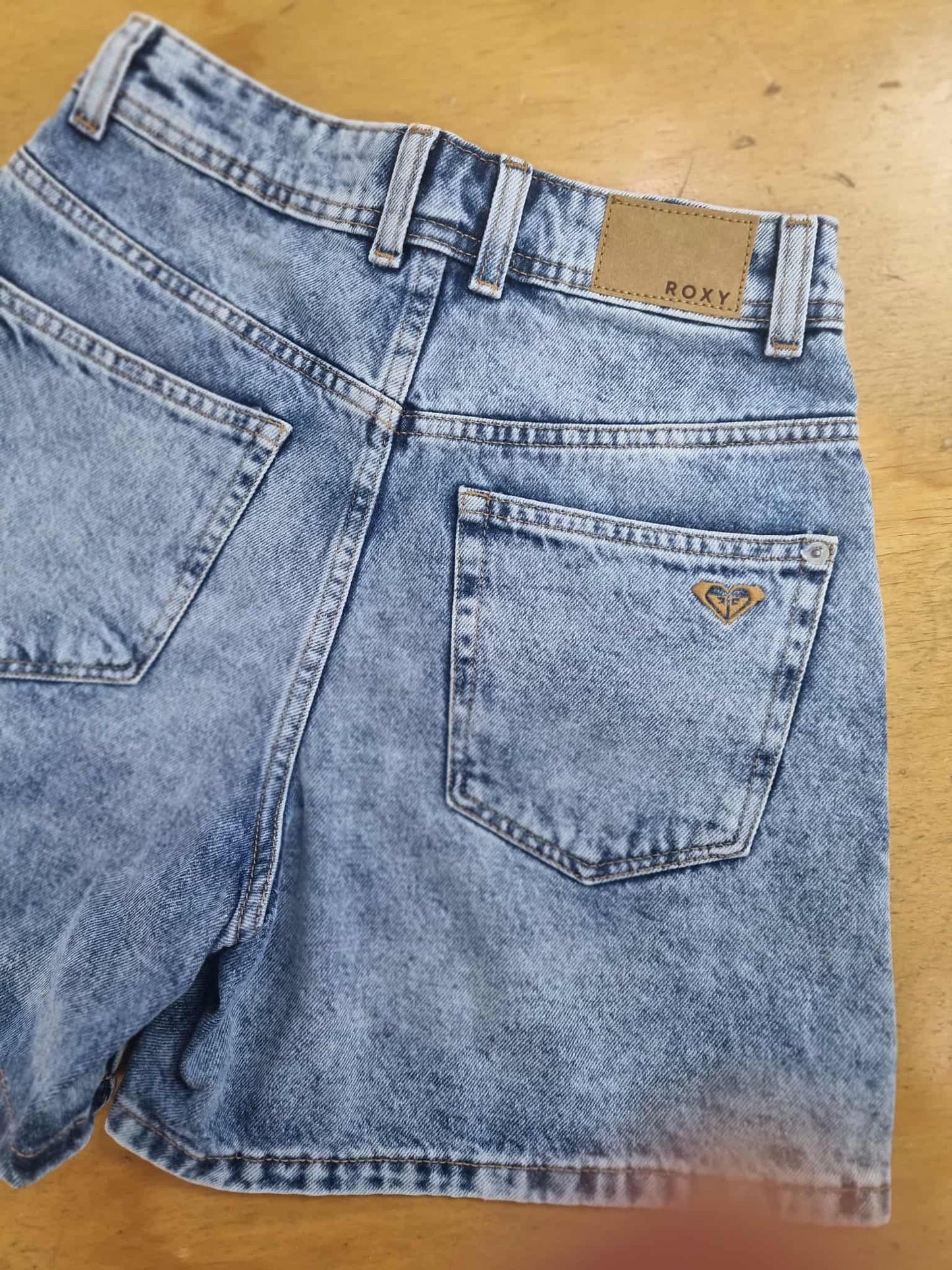 ROXY Morning Splendour Denim Short Beau Blue